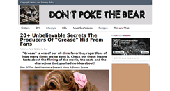 Desktop Screenshot of dontpokthebear.com